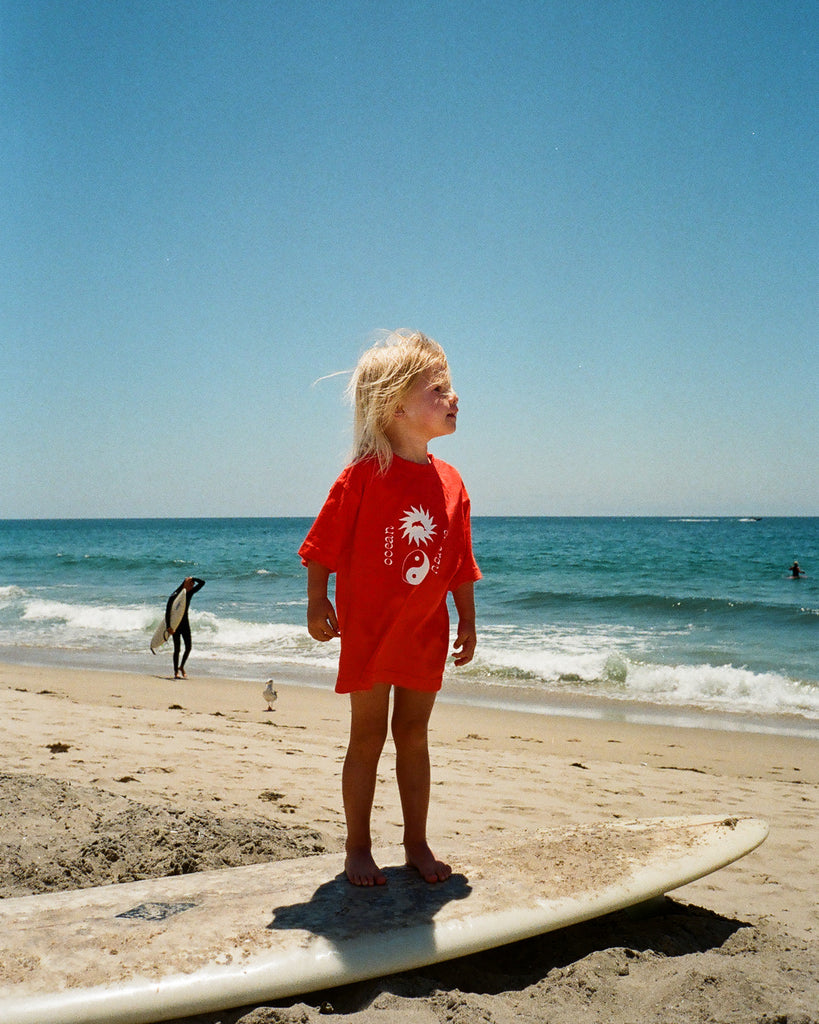 Ocean Energy Tee in Warm Red