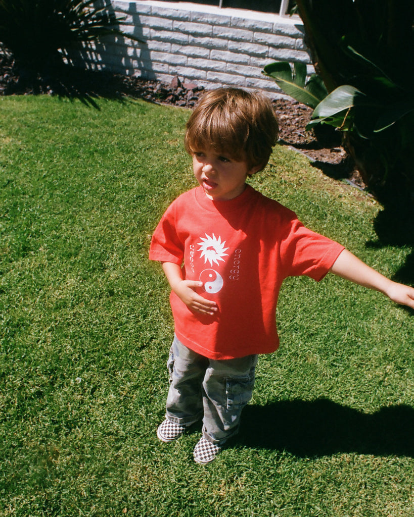 Ocean Energy Tee in Warm Red