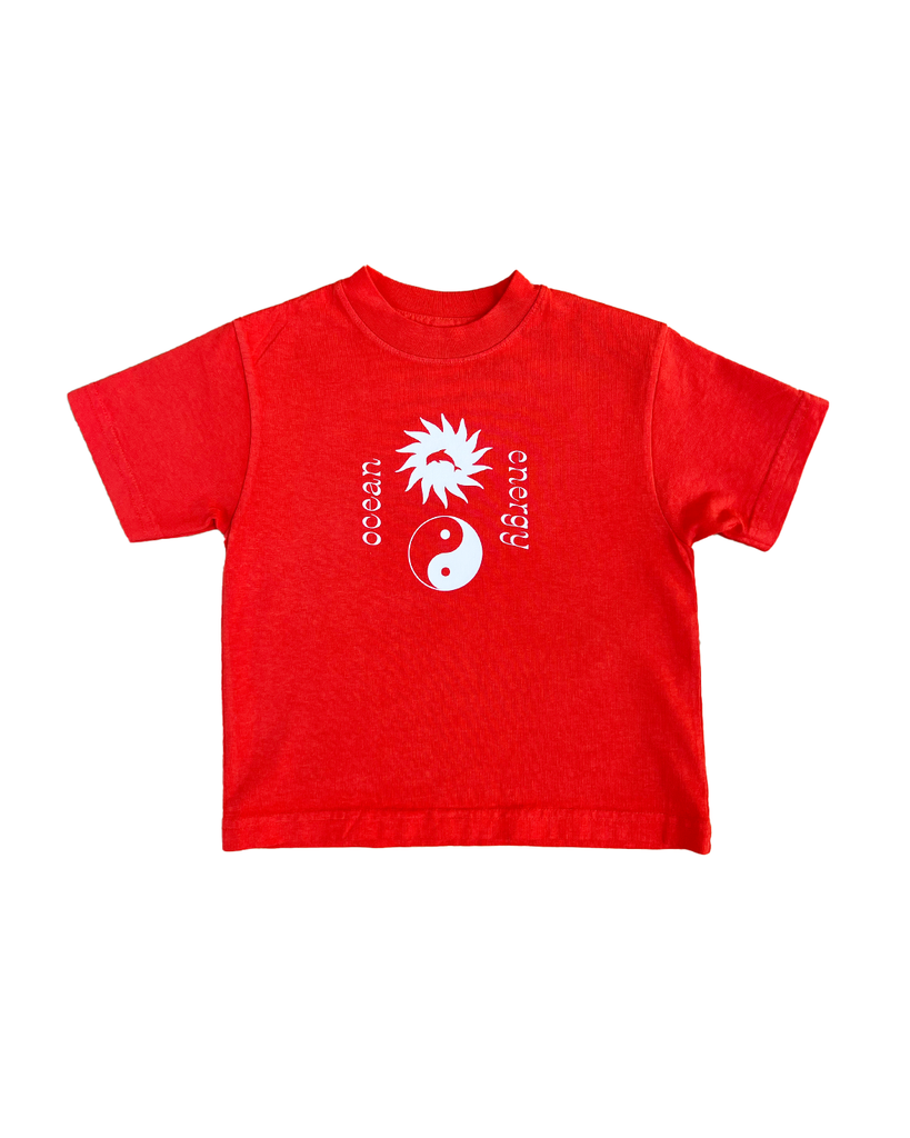 Ocean Energy Tee in Warm Red