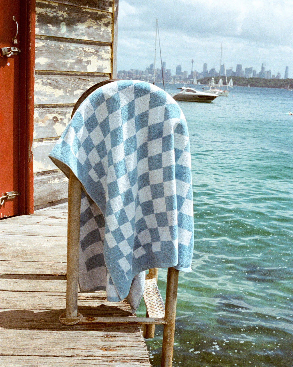 Aquatic Blue Organic Towel